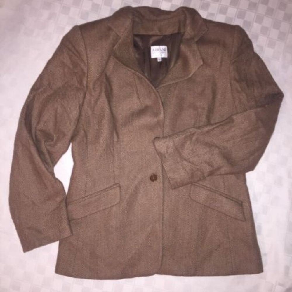 Georgio Armani Le Collezioni Jacket 100% Camel 12